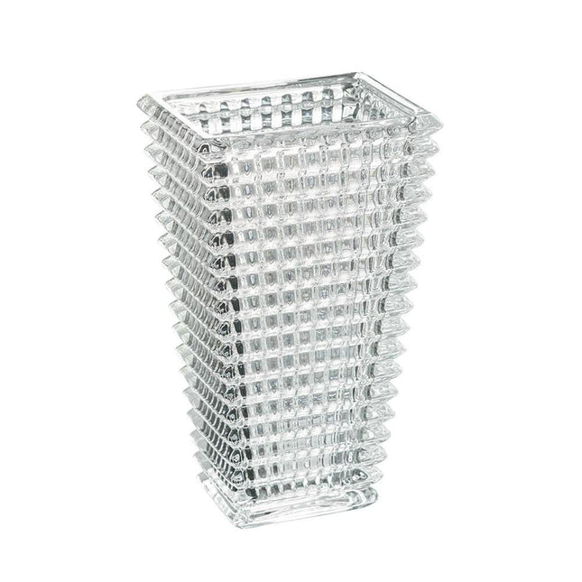 11" Clear Geometric Glass Table Vase HomeRoots