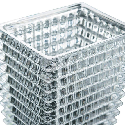 11" Clear Geometric Glass Table Vase HomeRoots