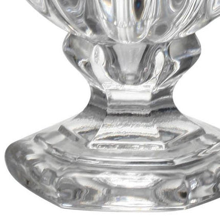 Set of Two Clear Glass Urn Table Vases HomeRoots
