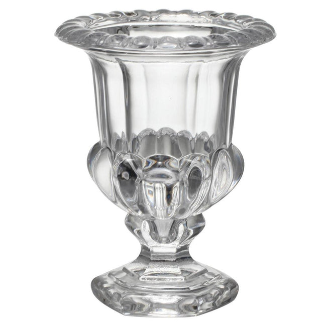 Set of Two Clear Glass Urn Table Vases HomeRoots