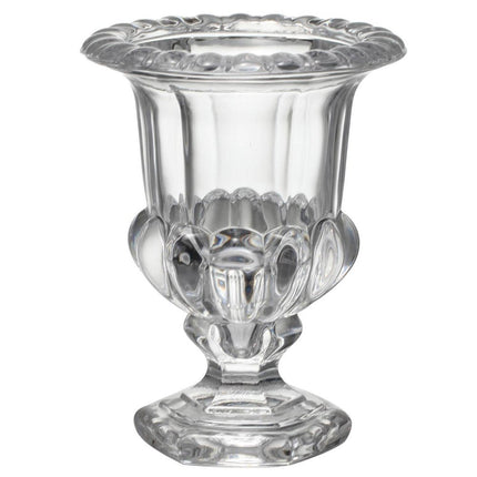 Set of Two Clear Glass Urn Table Vases HomeRoots