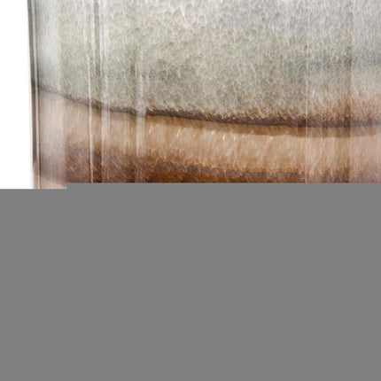 9" Gray And Brown Ombre Glass Round Table Vase HomeRoots