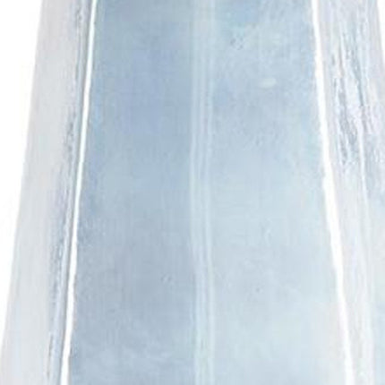 20" Blue And Opal Glass Cylinder Table Vase HomeRoots