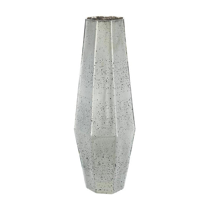 20" Antiqued Silver Glass Cylinder Table Vase HomeRoots