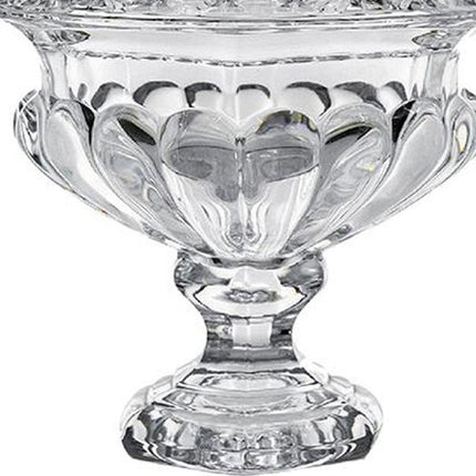 Set of Two Clear Glass Round Bowl Table Vases HomeRoots
