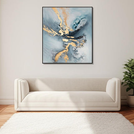 Temptress Hand Painted Black Floater Frame Wall Art HomeRoots