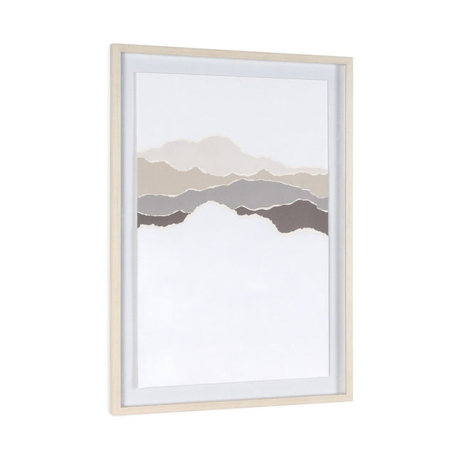 Torn Terrain II Light Brown Shadowbox Minimalistic Wall Art HomeRoots