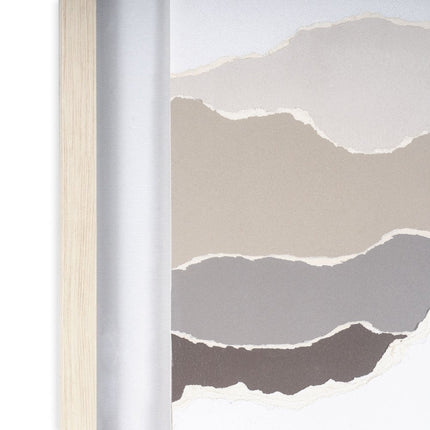Torn Terrain II Light Brown Shadowbox Minimalistic Wall Art HomeRoots
