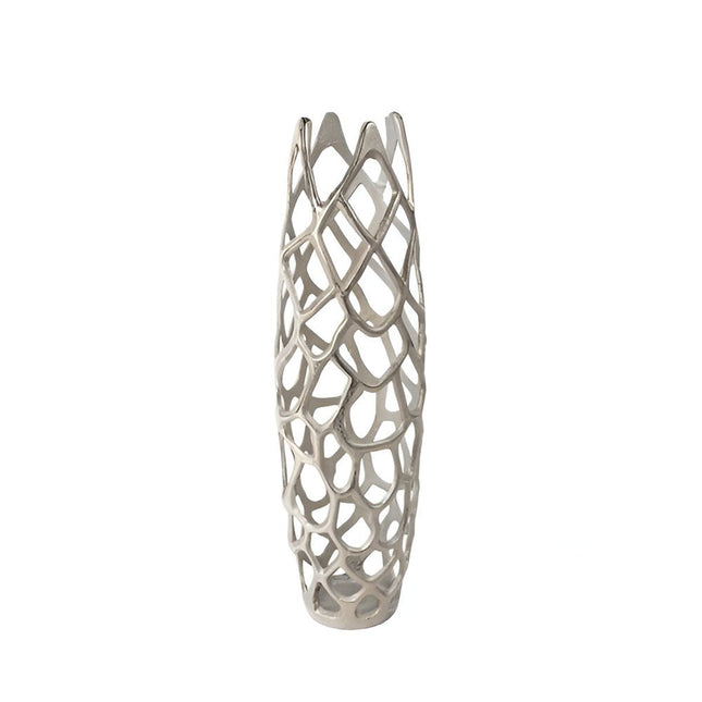 27" Cylinder Aluminum Floor Vase HomeRoots