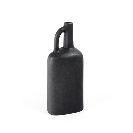 11" Gray Aluminum Jug Table Vase HomeRoots