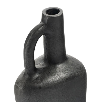 11" Gray Aluminum Jug Table Vase HomeRoots