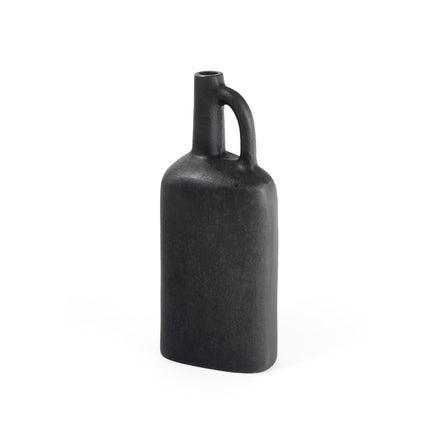 11" Gray Aluminum Jug Table Vase