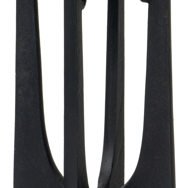 12" Black Distressed Aluminum Geometric Tabletop Pillar Candle Holder HomeRoots