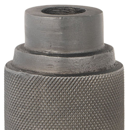 7" Gray Distressed Aluminum Geometric Tabletop Taper Candle Holder HomeRoots