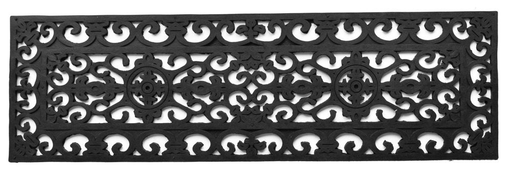 9" X 30" Black Rubber Outdoor Door Mat