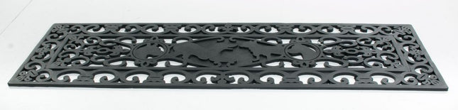 9" X 30" Black Rubber Dog Outdoor Door Mat