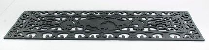 9" X 30" Black Rubber Dog Outdoor Door Mat HomeRoots
