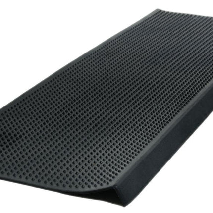 9" X 30" Black Rubber Outdoor Door Mat HomeRoots