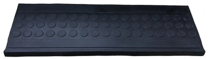 9" X 30" Black Rubber Outdoor Door Mat HomeRoots