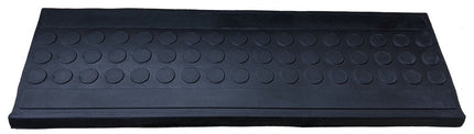 9" X 30" Black Rubber Outdoor Door Mat HomeRoots