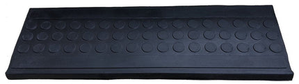 9" X 30" Black Rubber Outdoor Door Mat HomeRoots