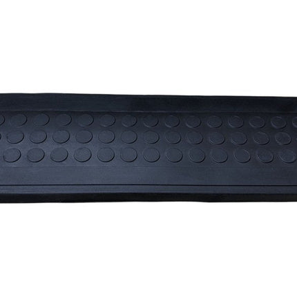 9" X 30" Black Rubber Outdoor Door Mat HomeRoots