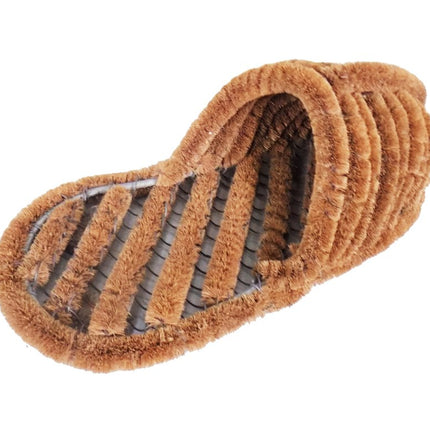8" X 19" Brown Coir Outdoor Boot Scraper HomeRoots