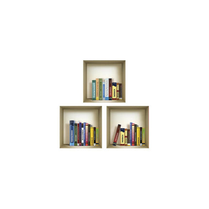 Set of Three Tisha Niche 3D Square Peel and Stick Wall Decals HomeRoots