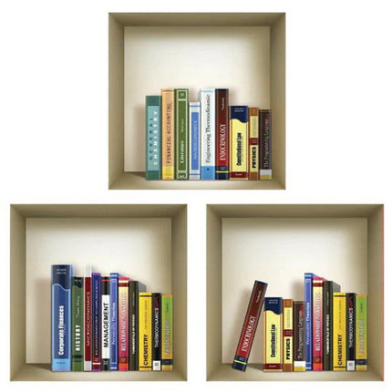 Set of Three Tisha Niche 3D Square Peel and Stick Wall Decals HomeRoots