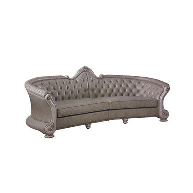ACME 58170 Dresden Sofa, Vintage Bone White & PU ACME Furniture