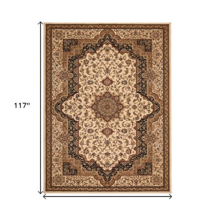 10' X 13' Black Abstract Area Rug HomeRoots