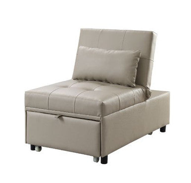 ACME 58246 Hidalgo Sofa Bed, Beige PU ACME Furniture