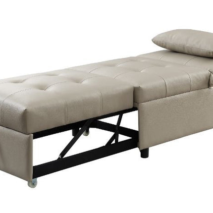 ACME 58246 Hidalgo Sofa Bed, Beige PU