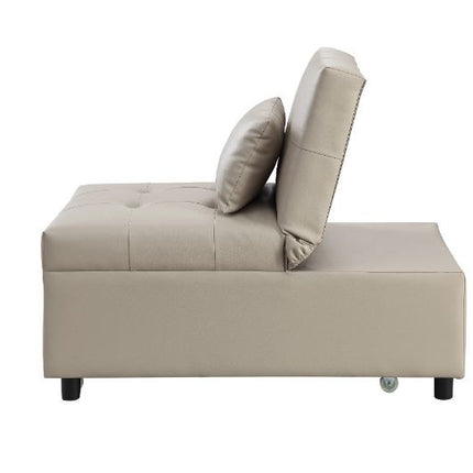 ACME 58246 Hidalgo Sofa Bed, Beige PU