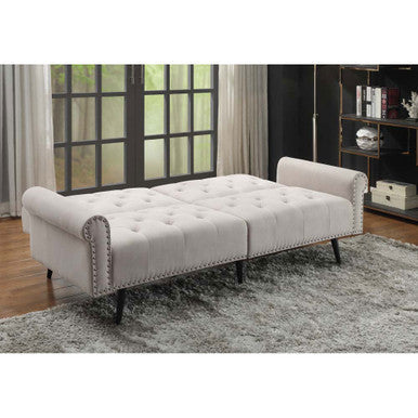 ACME 58250 Eiroa Adjustable Sofa, Beige Fabric ACME Furniture