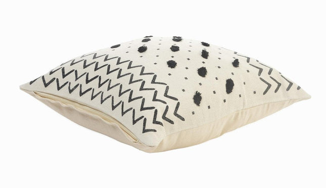 Set of Two 20" White Chevron Throw Pillows HomeRoots