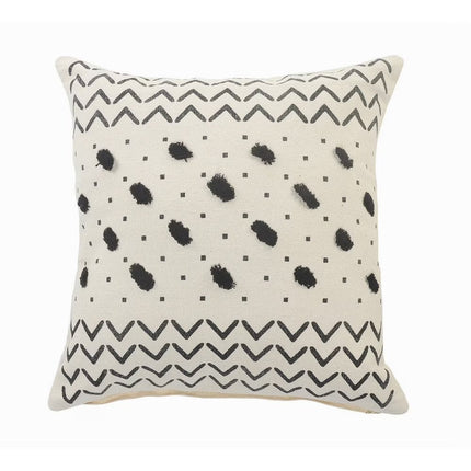 Set of Two 20" White Chevron Throw Pillows HomeRoots