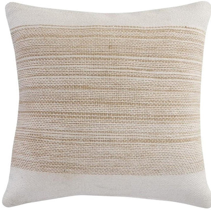 Set of Two 20" Sand Striped Throw Pillows HomeRoots