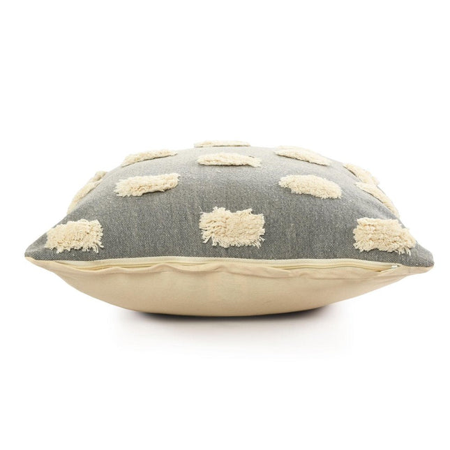 Set of Two 20" Light Gray Striped Throw Pillows HomeRoots