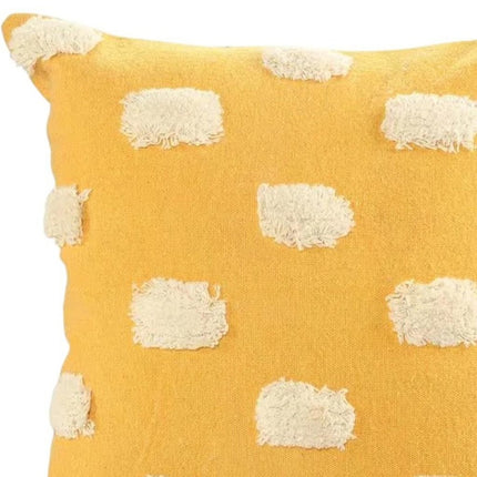 Set of Two 20" Yellow Striped Throw Pillows HomeRoots