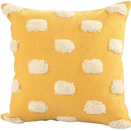 Set of Two 20" Yellow Striped Throw Pillows HomeRoots