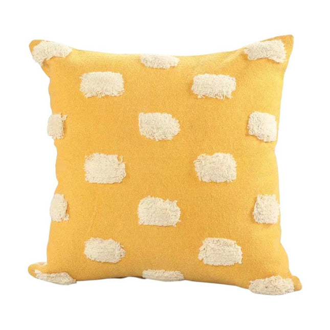 Set of Two 20" Yellow Striped Throw Pillows HomeRoots