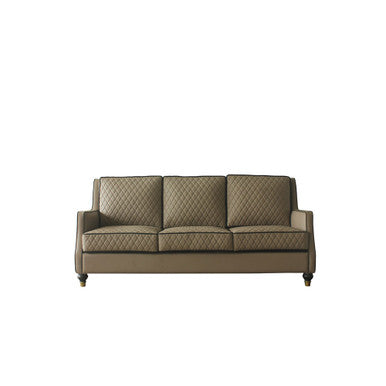 ACME 58860 House Marchese Sofa, Tan PU & Tobacco Finish ACME Furniture