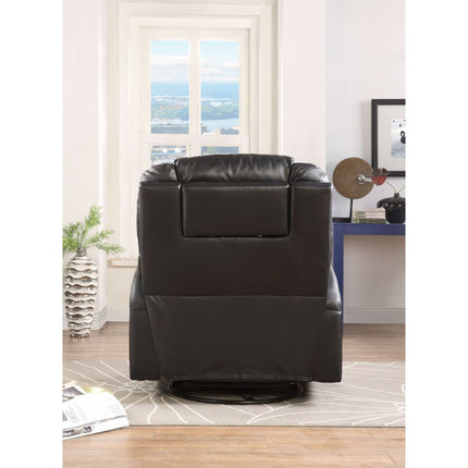 ACME 59277 Waterlily Rocker Recliner with Swivel (Motion), Black PU  5