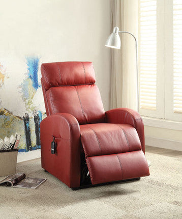 ACME 59406 Ricardo Recliner with Power Lift, Red PU ACME Furniture