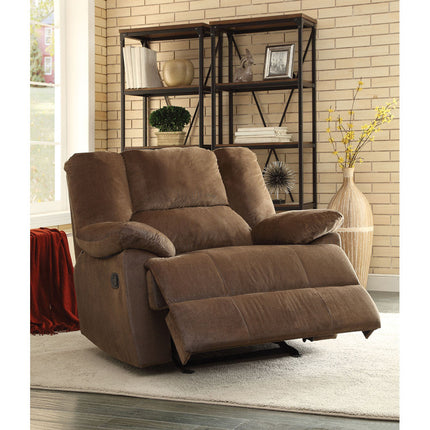 ACME 59415 Oliver Oversized Glider Recliner, Chocolate Corduroy