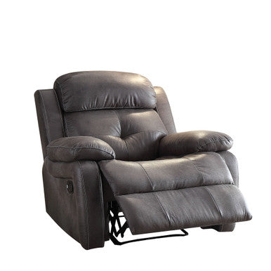 ACME 59466 Ashe Recliner, Gray Polished Microfiber ACME Furniture