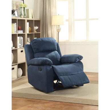 ACME 59476 Parklon Recliner, Blue Microfiber ACME Furniture