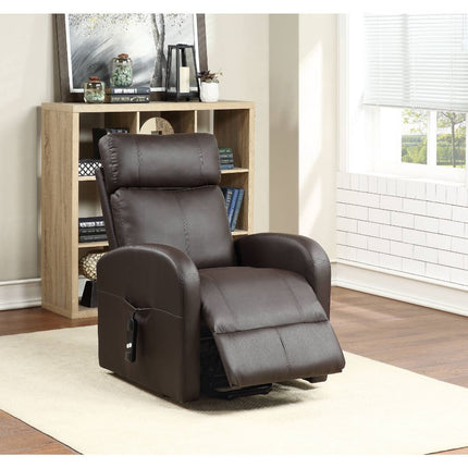 ACME 59498 Ricardo Recliner with Power Lift, Brown PU