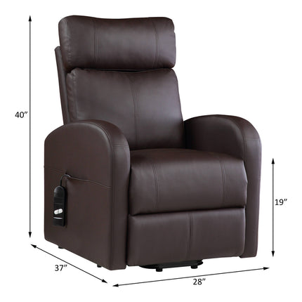 ACME 59498 Ricardo Recliner with Power Lift, Brown PU